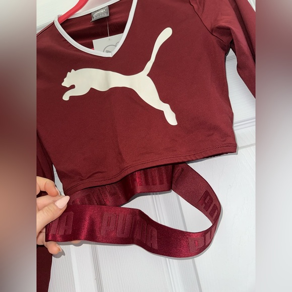 Puma Burgundy crop top - XS - Picture 8 of 13